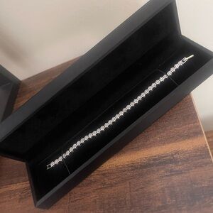 Real Silver Tennis Bracelet